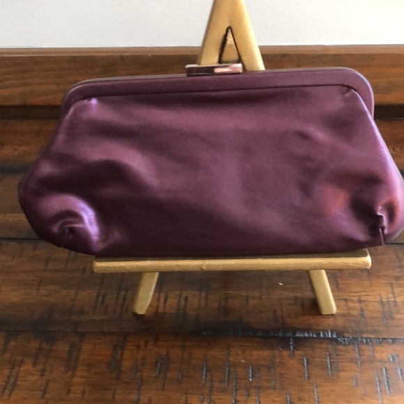 Calvin Klein Metallic Purple Clutch - Picture 1 of 4